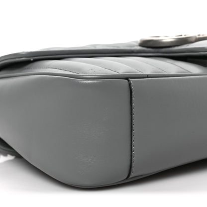 Gucci Calfskin Matelasse Aria Small GG Marmont Shoulder Bag Deep Grey 7 of 8