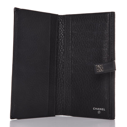 Chanel Calfskin CC Long Wallet Black 5 of 9