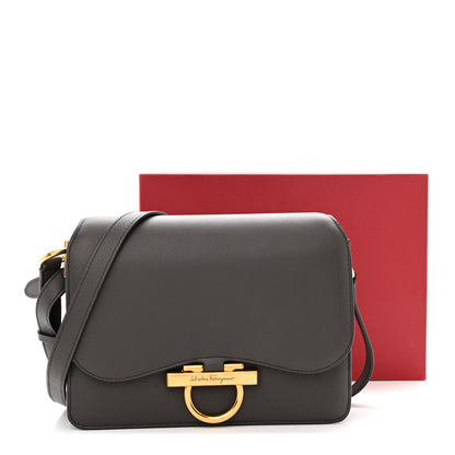 Salvatore Ferragamo Calfskin Joanne Crossbody Flannel 16 of 16
