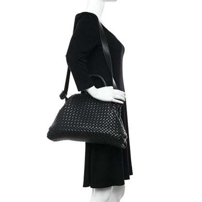 Bottega Veneta Nappa Intrecciato Medium Padded The Handle Tote Black 2 of 11