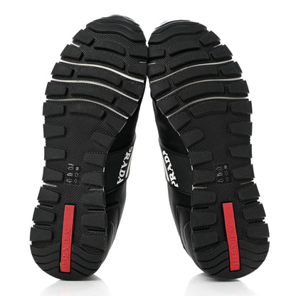 Prada Nylon Tech Logo Mens Sneakers 8 Black 5 of 9
