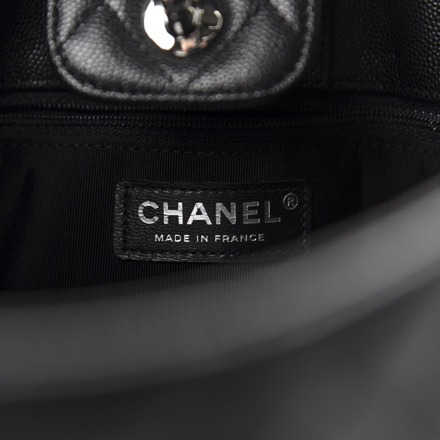 Chanel Caviar Quilted Large Shopping Tote Black 9 of 11