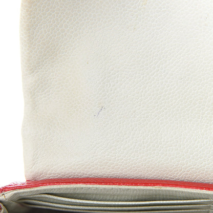 Chanel Lambskin Half Moon Wallet On Chain WOC Red 11 of 12