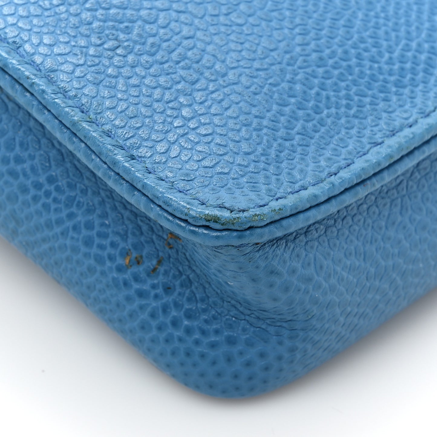 Caviar Phone Holder Crossbody Blue