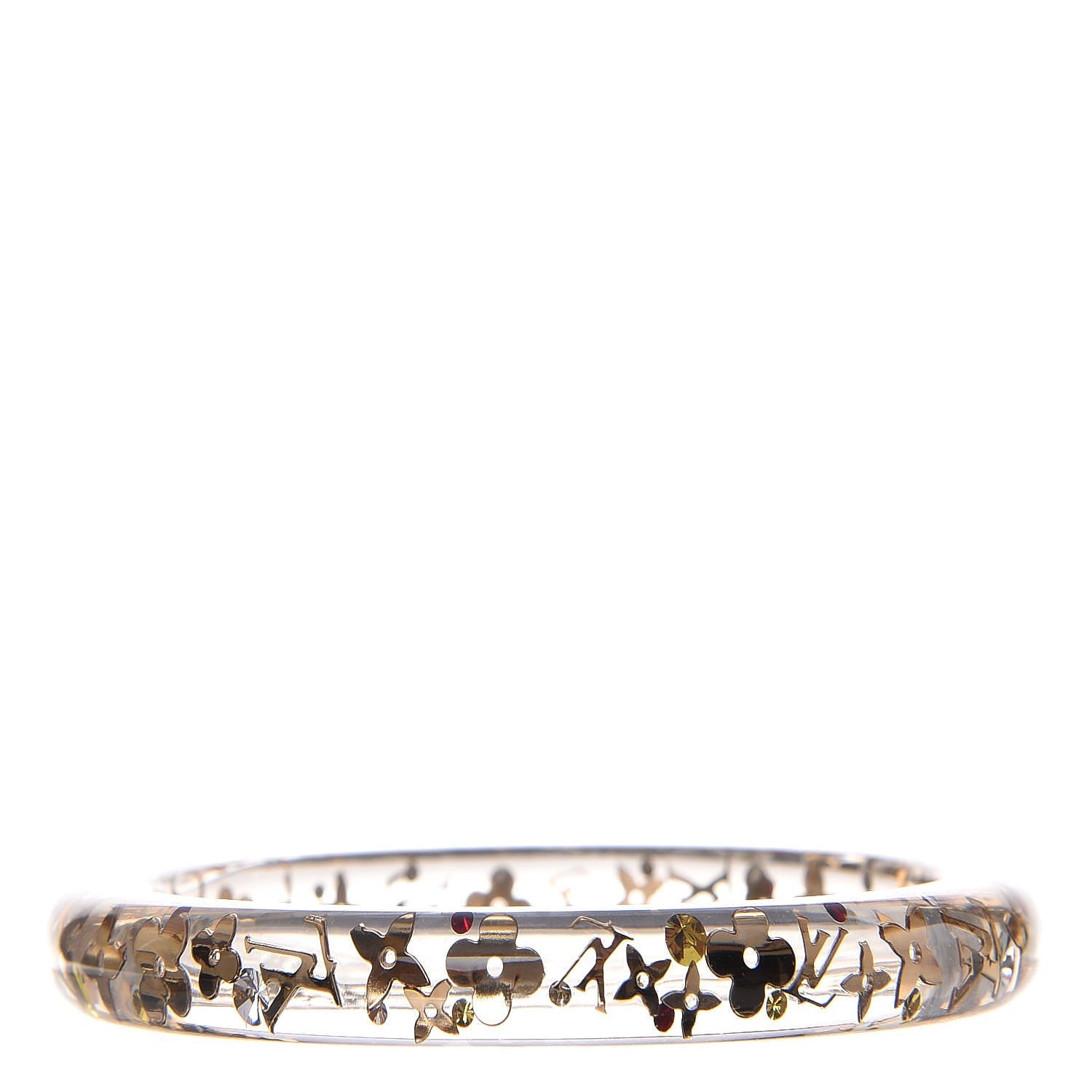 Louis Vuitton Resin Swarovski Medium Inclusion Bracelet PM Transparent 1 of 4
