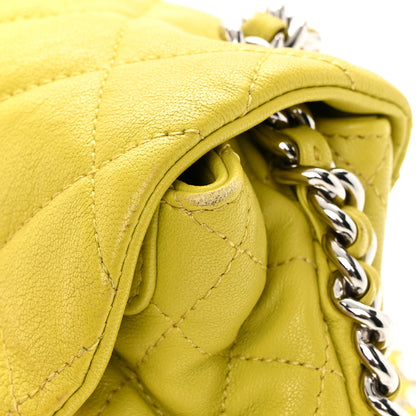 Chanel Washed Lambskin Quilted Mini Chain Around Flap Yellow 11 of 15