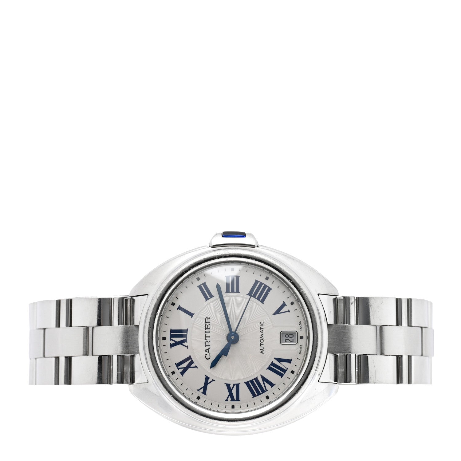 Cartier Stainless Steel 35mm Cle De Cartier Automatic Watch 2 of 4