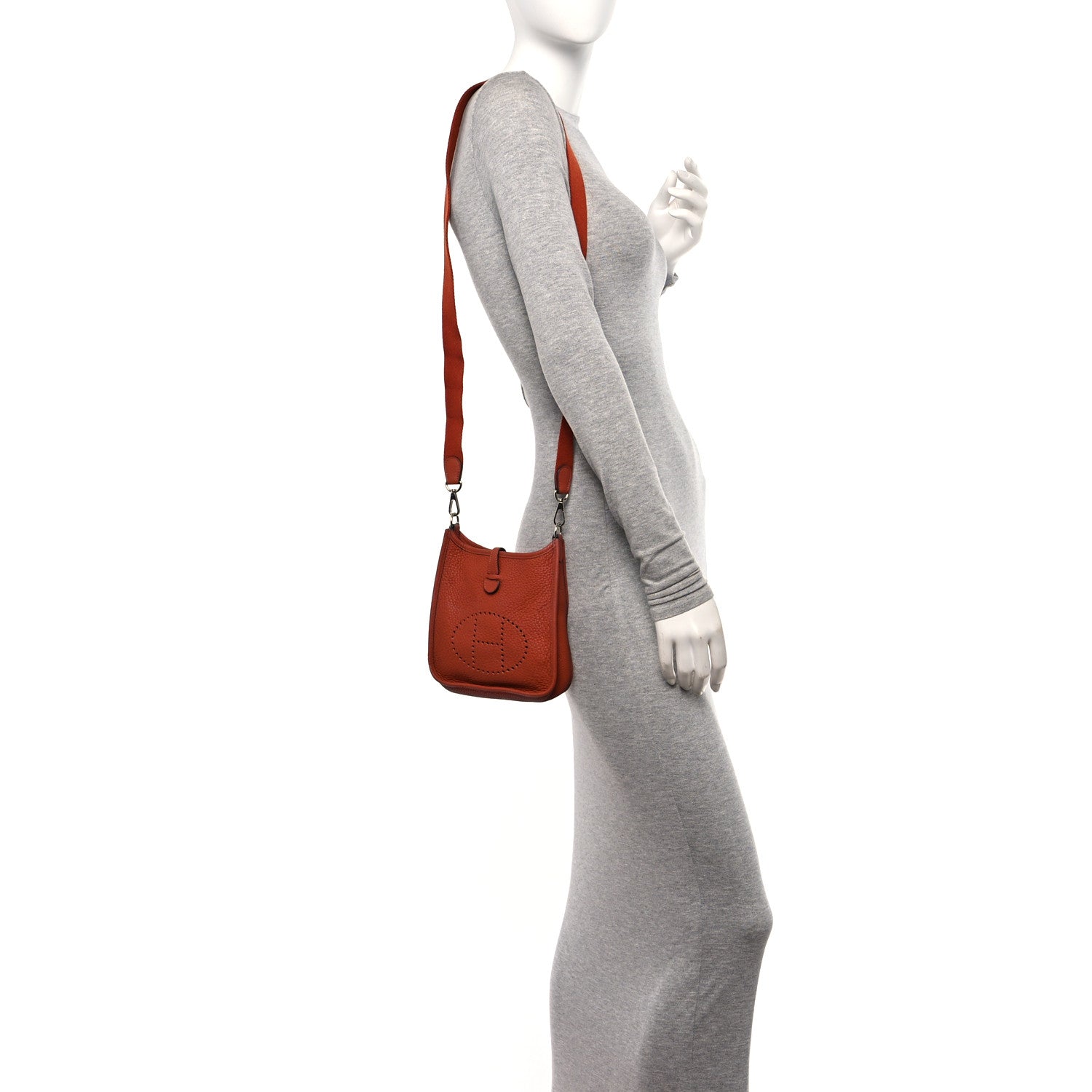 Hermes Taurillon Clemence Evelyne TPM Cuivre 2 of 10