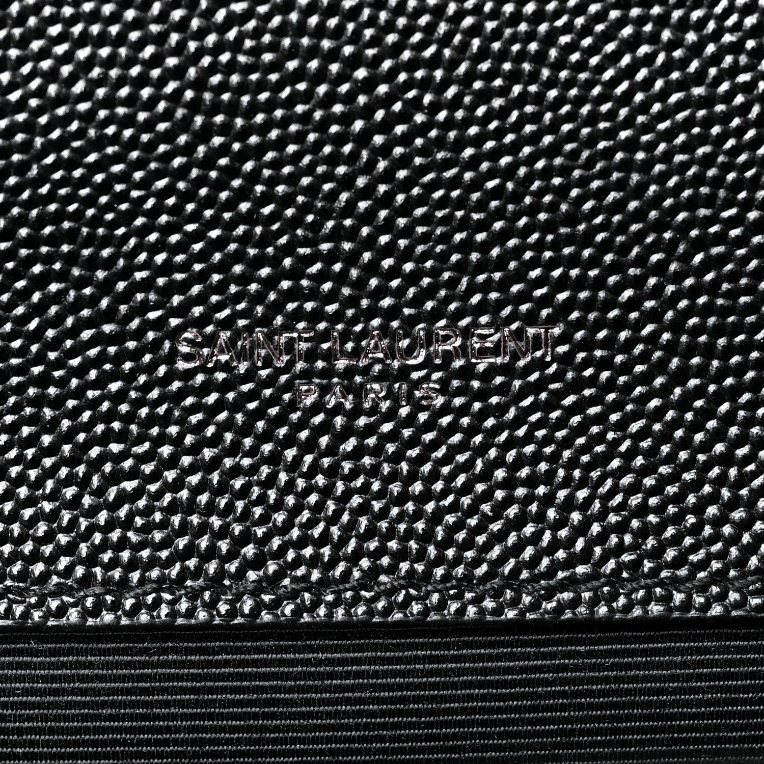 Saint Laurent Grain De Poudre Textured Mixed Matelasse Triquilt Medium Monogram Satchel Black 6 of 10
