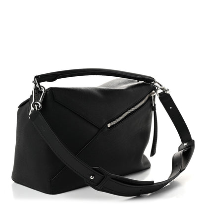 Loewe Grained Calfskin Large Puzzle Bag Black 3 of 9