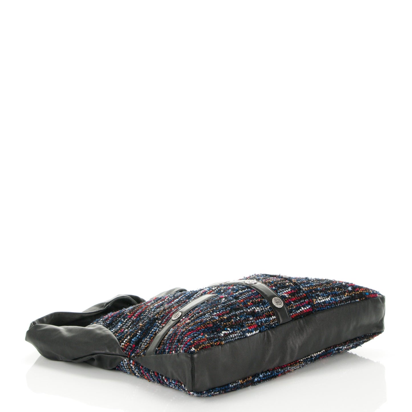 Tweed Lambskin Large Girl Bag Multicolor Black