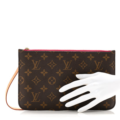 Louis Vuitton Monogram Neverfull MM GM Pochette Pivoine 2 of 7