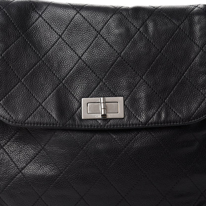 Chanel Caviar Stitched Pocket In The City Hobo Black 11 of 11