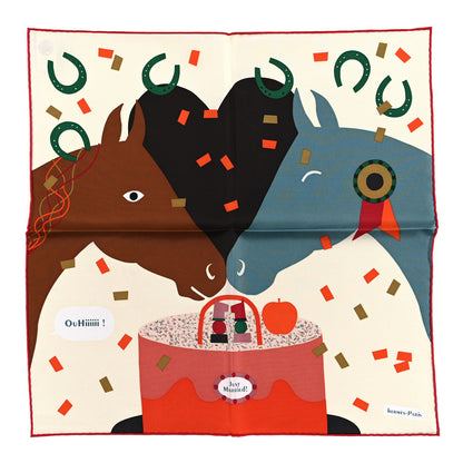 Hermes Silk Gavroche Just Married Scarf 45 Creme 1 of 4