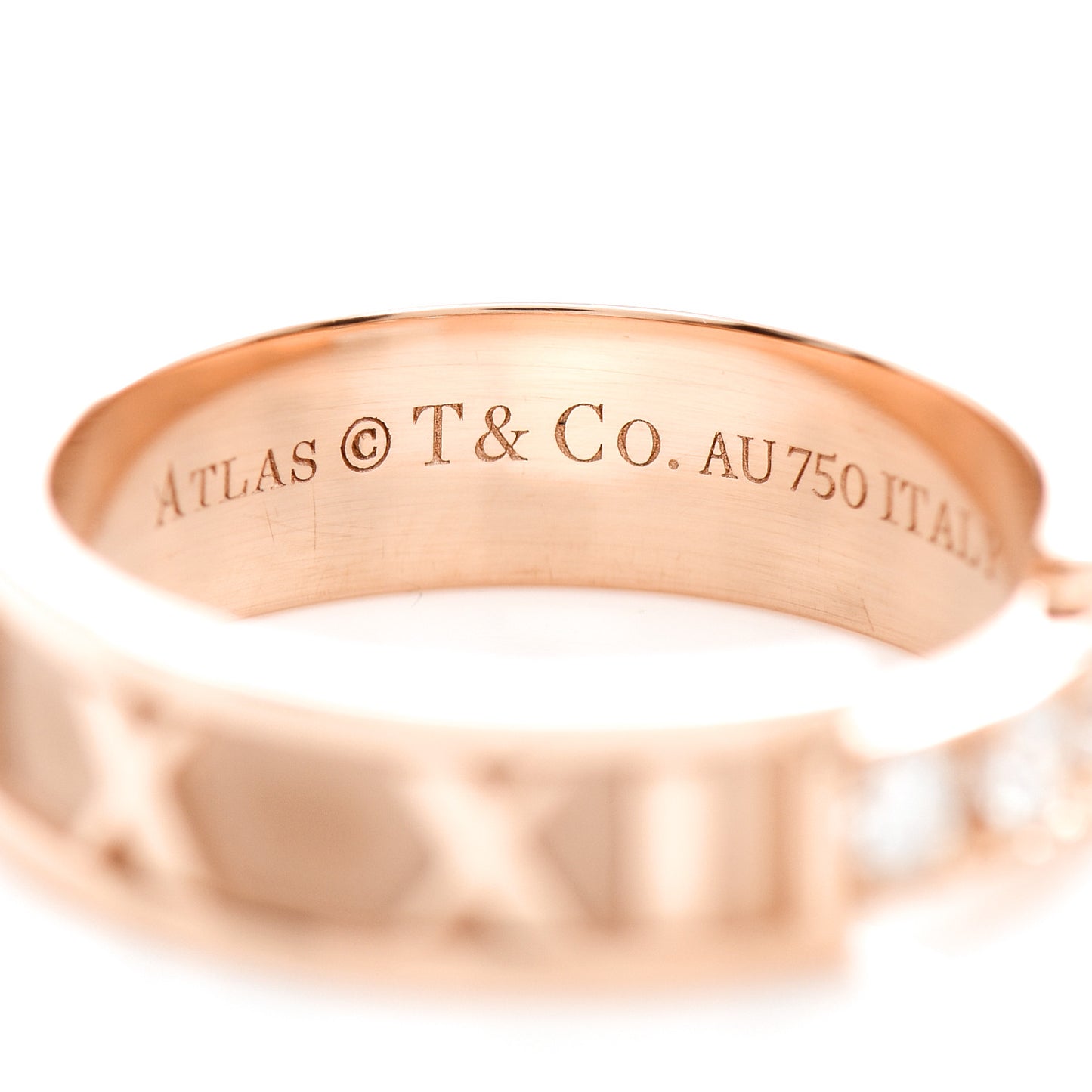 18K Rose Gold Diamond Atlas Ring 52 6