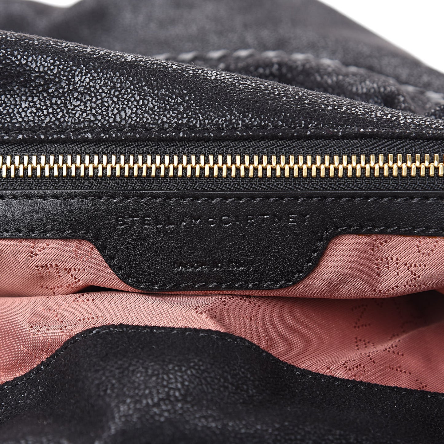 Shaggy Deer Falabella Fold Over Tote Black