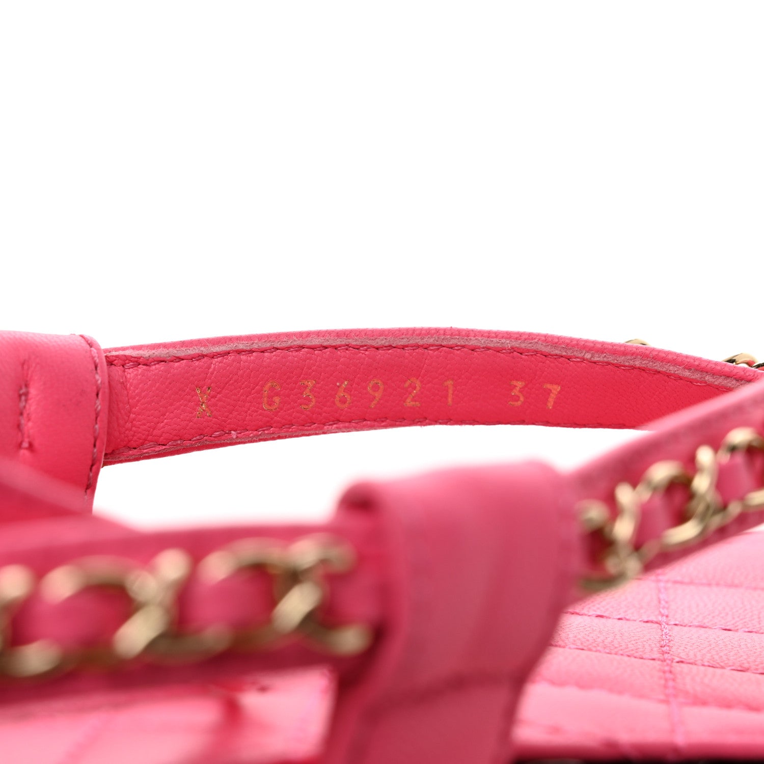 Chanel Lambskin Chain CC Thong Espadrille Sandals 37 Pink 8 of 8