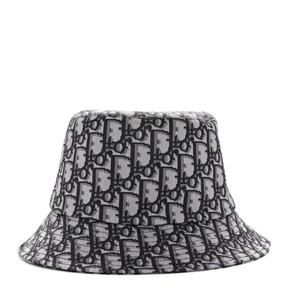 Christian Dior Oblique Reversible Leopard Bucket Hat 56 Grey 10 of 14