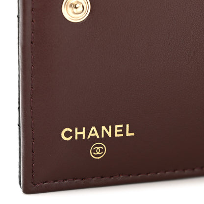 Chanel Caviar Quilted CC Zip Compact Wallet Black 6 of 8