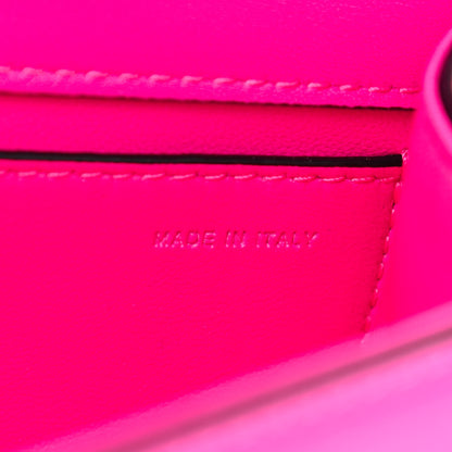 Valentino Garavani Calfskin Lacquer Monochrome Vlogo Mini Loco Crossbody Bag Pink PP 6 of 9