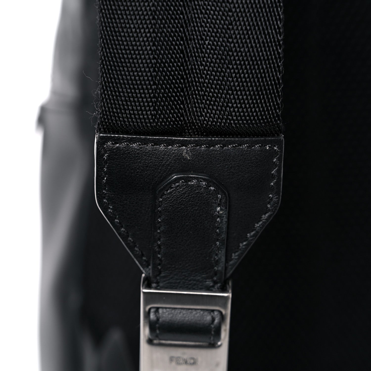 Fendi Vitello Grace FF 1974 Embossed Backpack Black 19 of 22