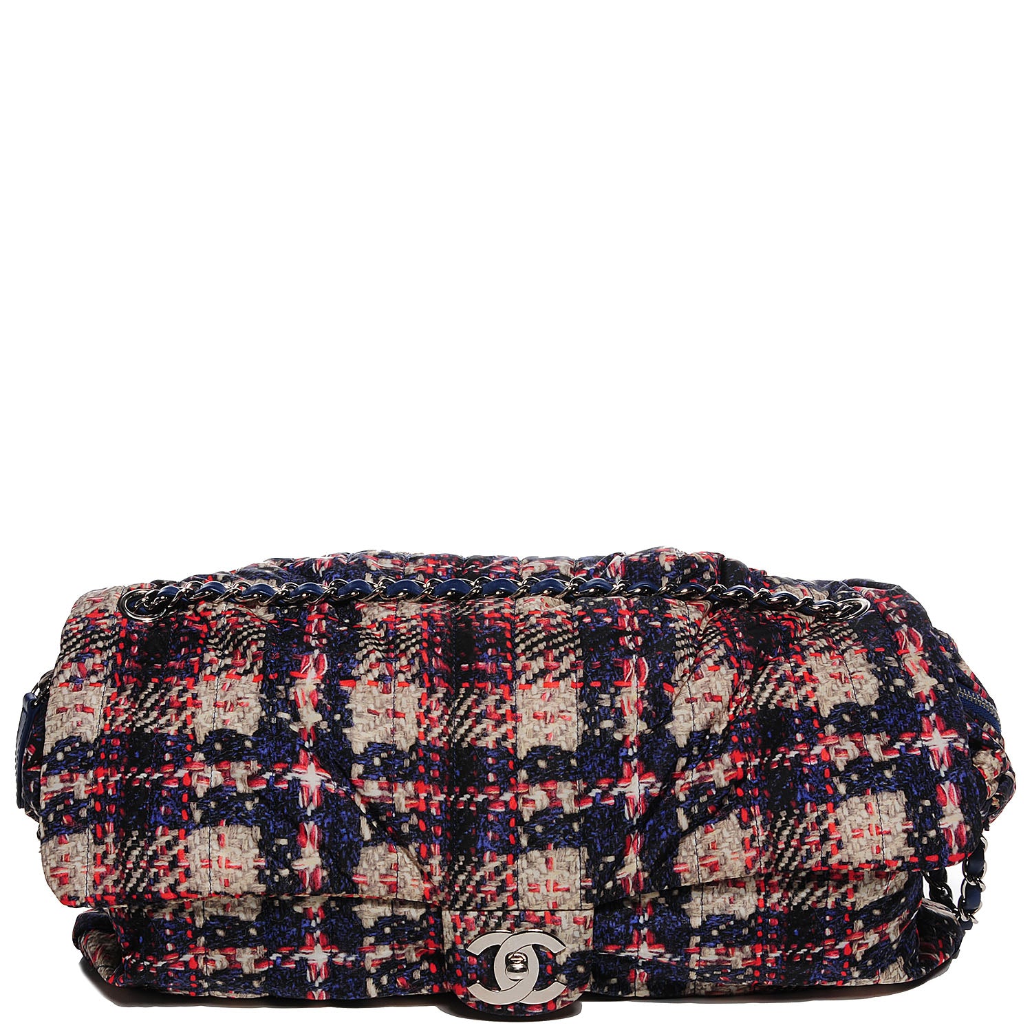 Chanel Nylon Tweed Printed Maxi Flap Multicolor 1 of 10