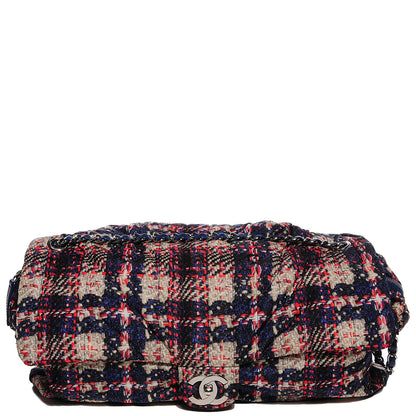 Chanel Nylon Tweed Printed Maxi Flap Multicolor 1 of 10