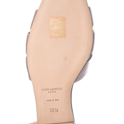 Saint Laurent Patent Tribute 05 Slide Sandals 36.5 Powder Pink 12 of 14