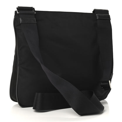 Prada Nylon Vela Flat Messenger Bag Black 3 of 9