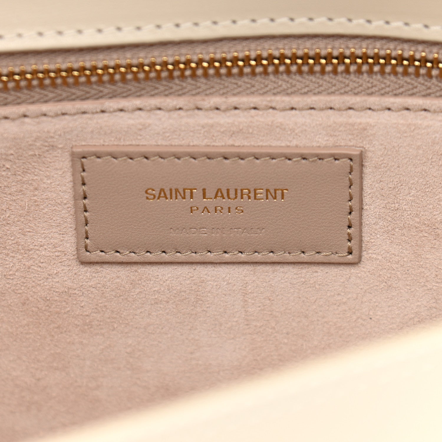 Saint Laurent Smooth Calfskin Carre Satchel Blanc Vintage 6 of 9