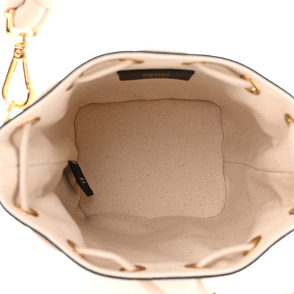 Fendi Canvas Vitello Grace F is Fendi FF Multicolor Embroidered Mini Mon Tresor Bucket Bag Grezzo Multicolor Latte 5 of 9