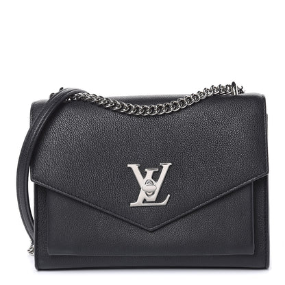 Louis Vuitton Soft Calfskin My Lockme Chain Bag BB Black 1 of 9