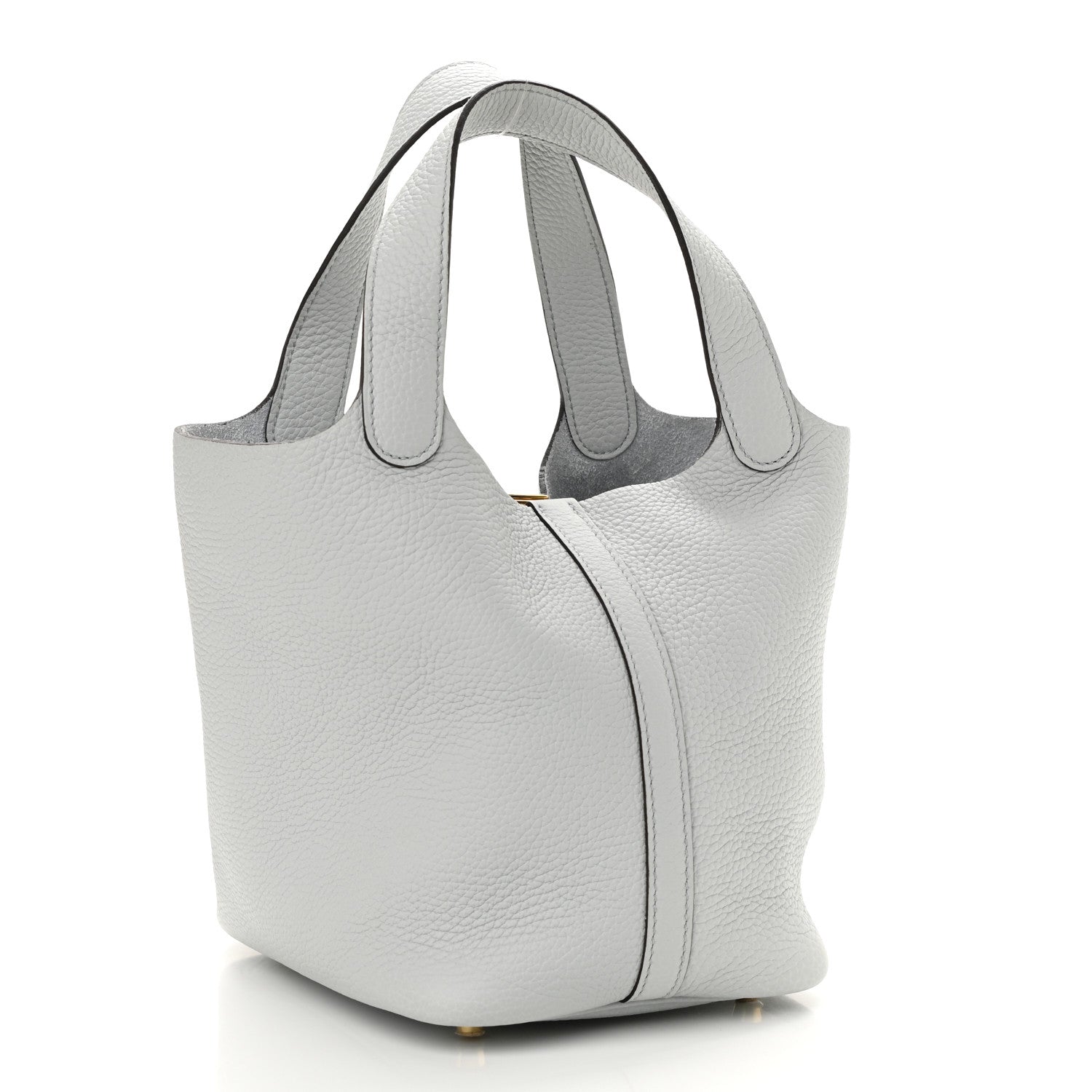 Hermes Taurillon Clemence Picotin Lock 18 PM Bleu Pale 3 of 11