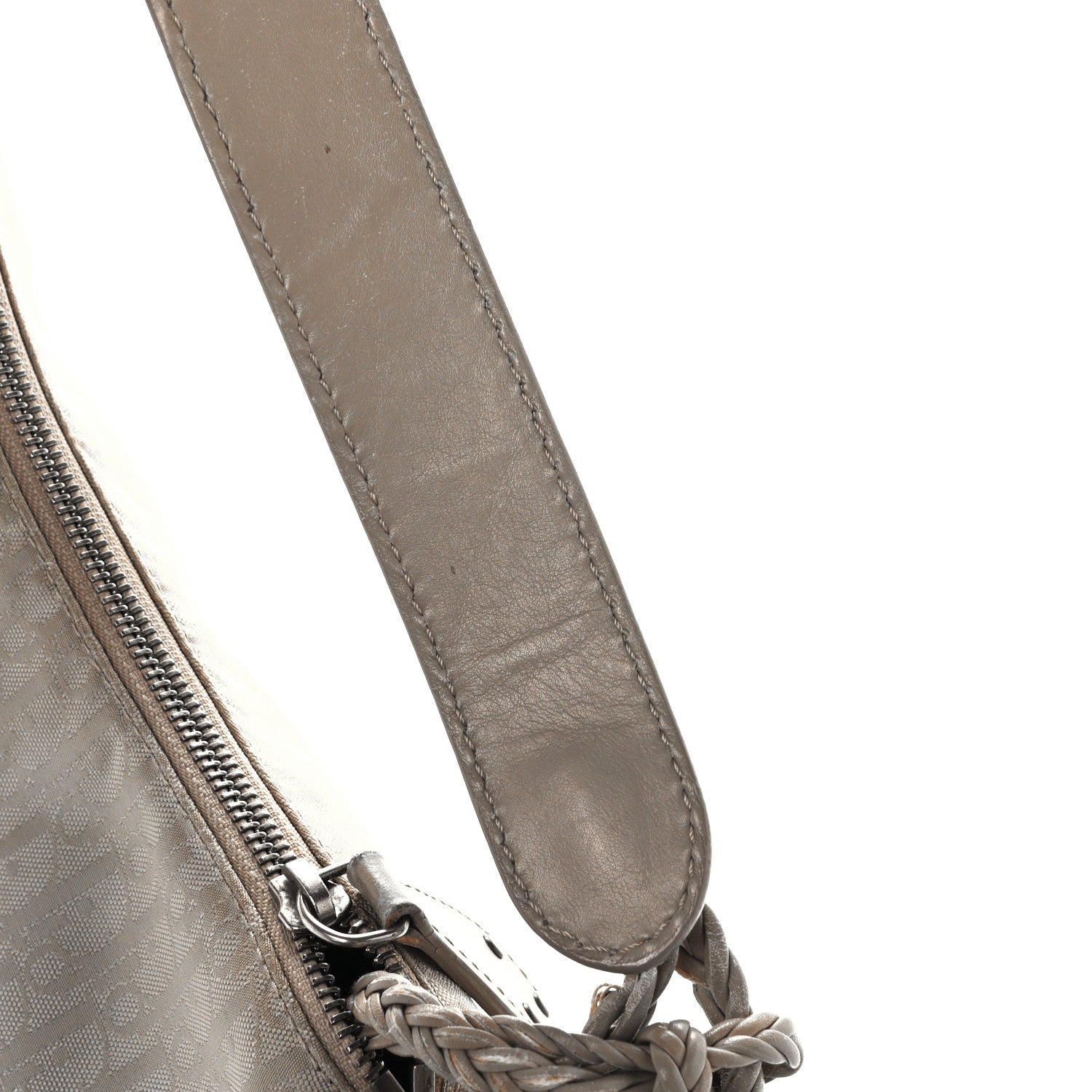 Christian Dior Monogram Braided Hobo Beige 13 of 14