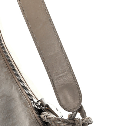 Christian Dior Monogram Braided Hobo Beige 13 of 14