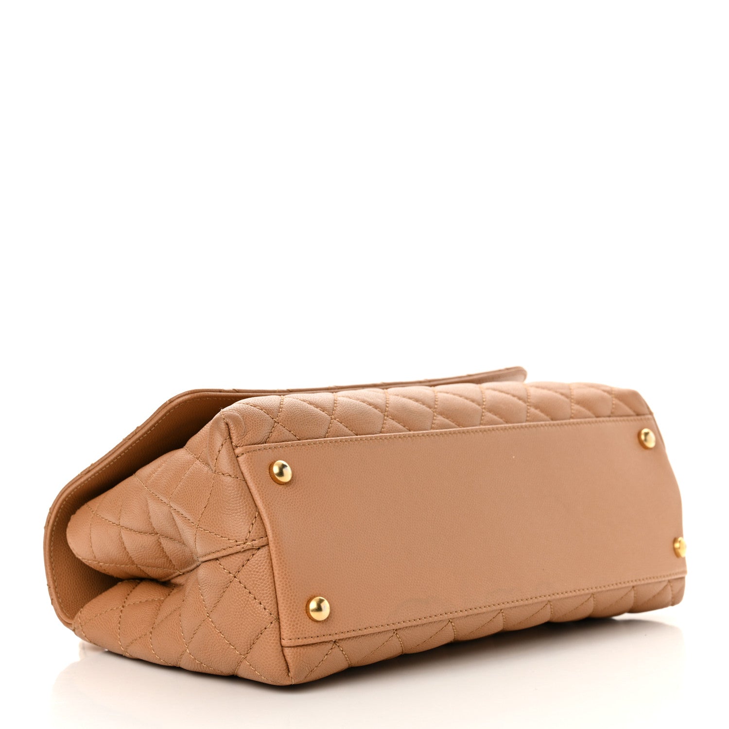 Chanel Caviar Quilted Small Coco Chain Handle Flap Brown 4 of 15