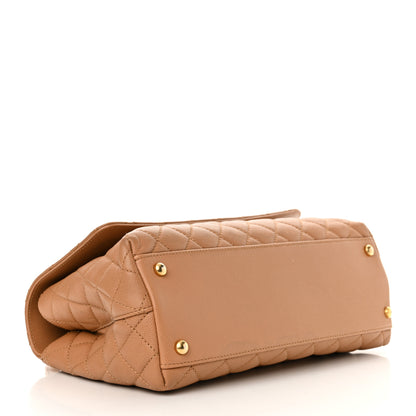 Chanel Caviar Quilted Small Coco Chain Handle Flap Brown 4 of 15