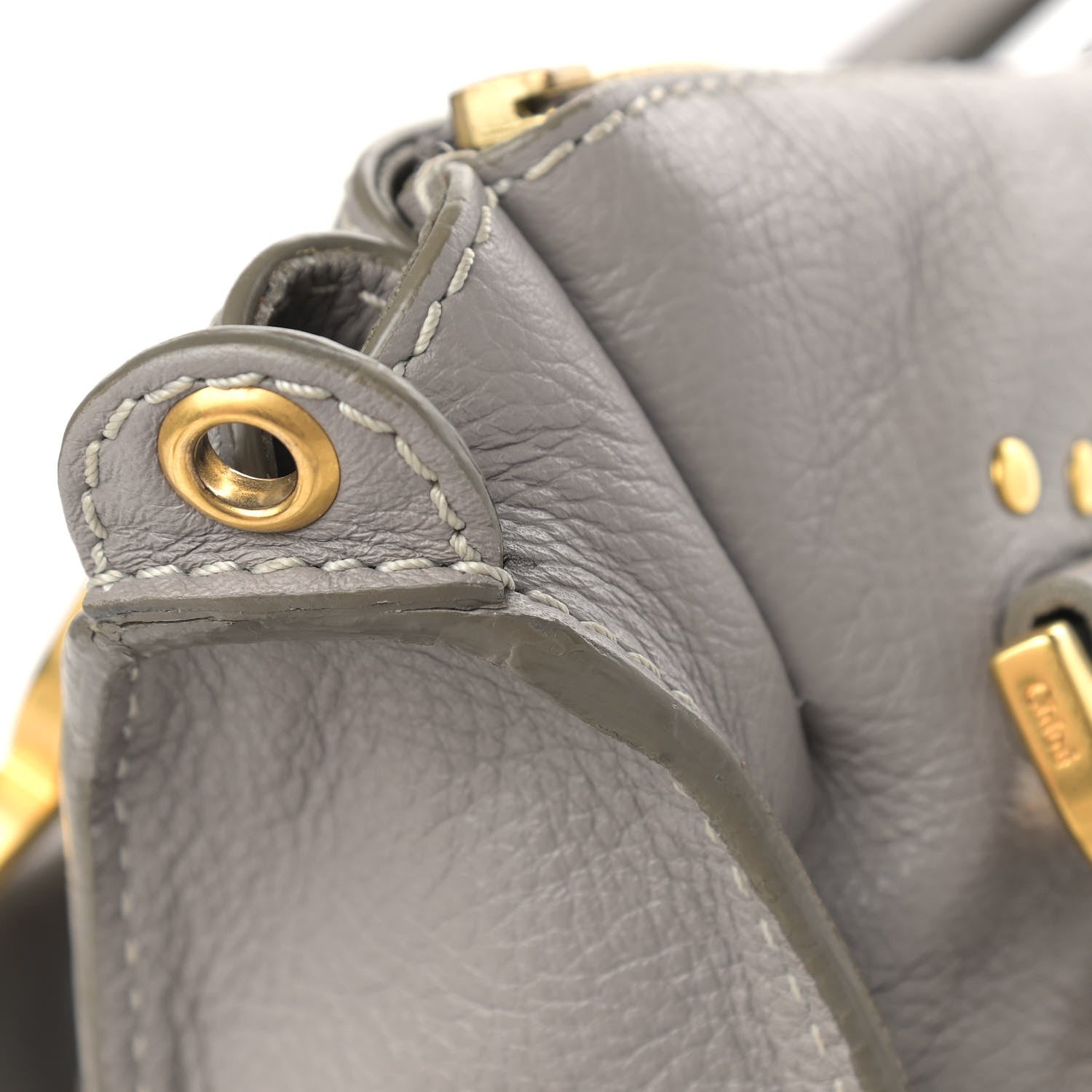 Chloe Calfskin Medium Marcie Satchel Cashmere Grey 12 of 12