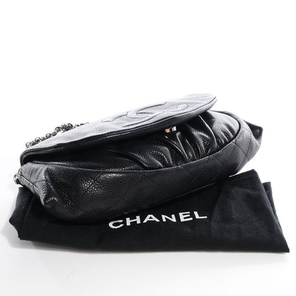 Chanel Caviar Half Moon Wallet On Chain WOC Black 4 of 8
