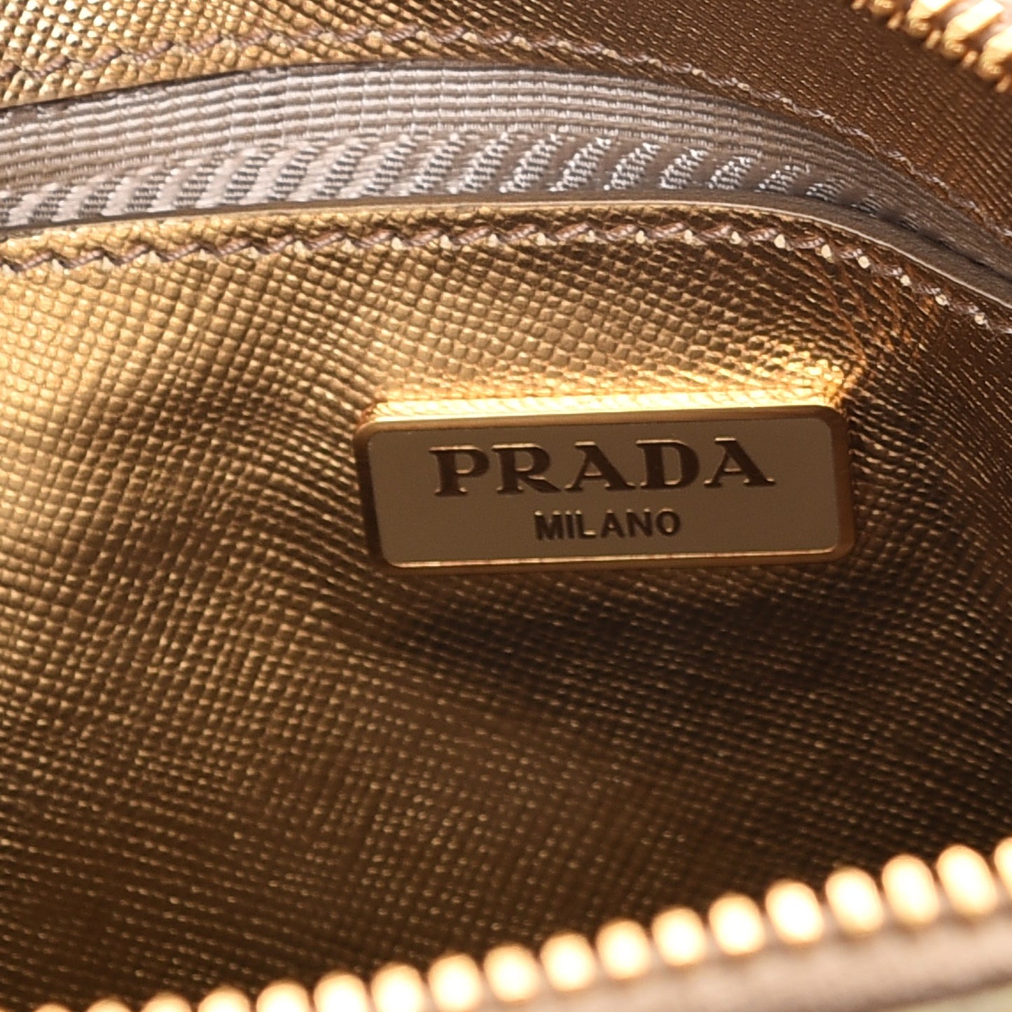 Saffiano Lux Mini Promenade Tote Platino
