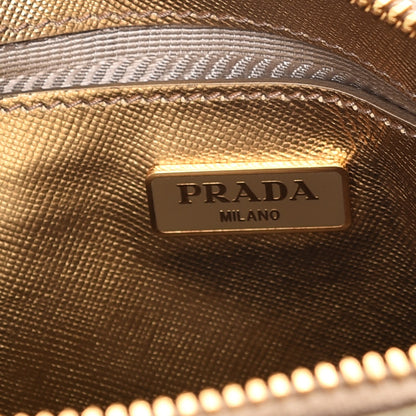 Prada Saffiano Lux Mini Promenade Tote Platino 6 of 9