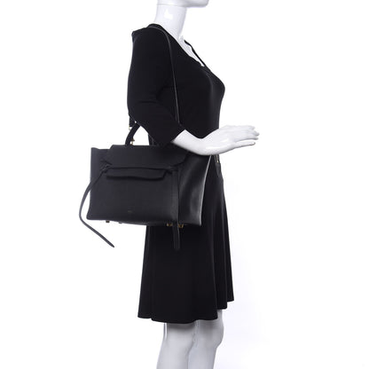 Celine Grained Calfskin Mini Belt Bag Black 2 of 9