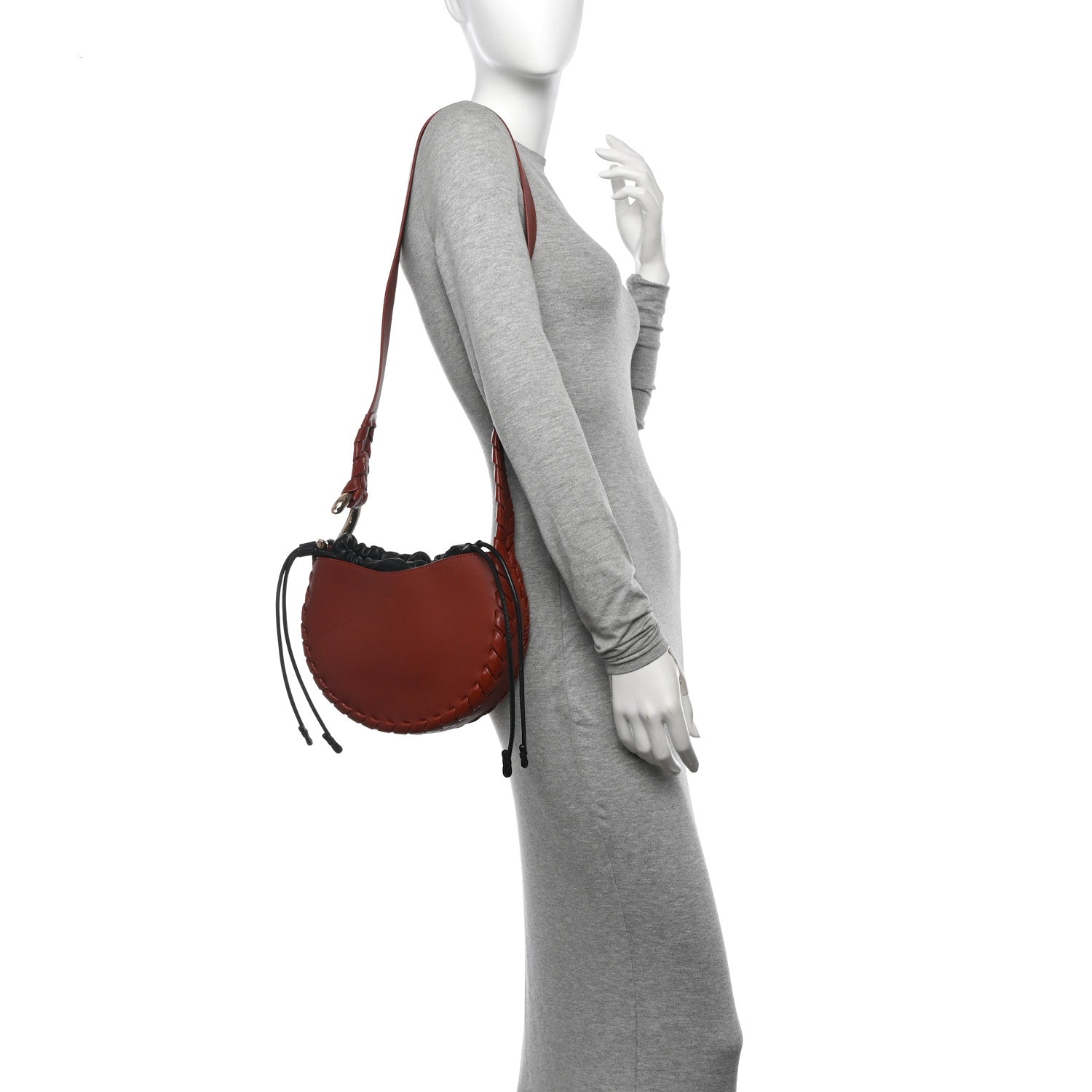 Chloe Calfskin Small Mate Hobo Henna Sepia Brown 2 of 12