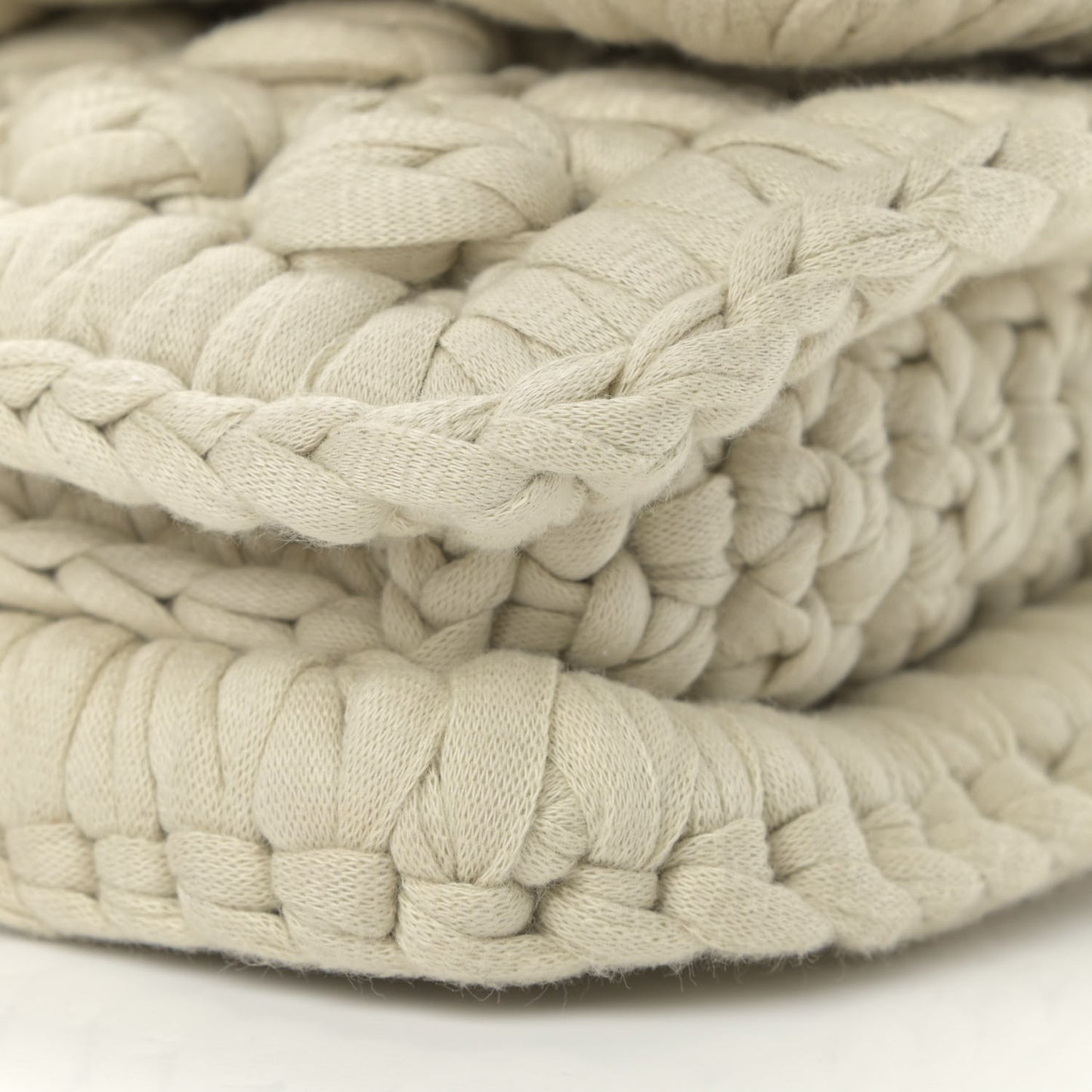 Jersey Crochet Shoulder Bag Plaster
