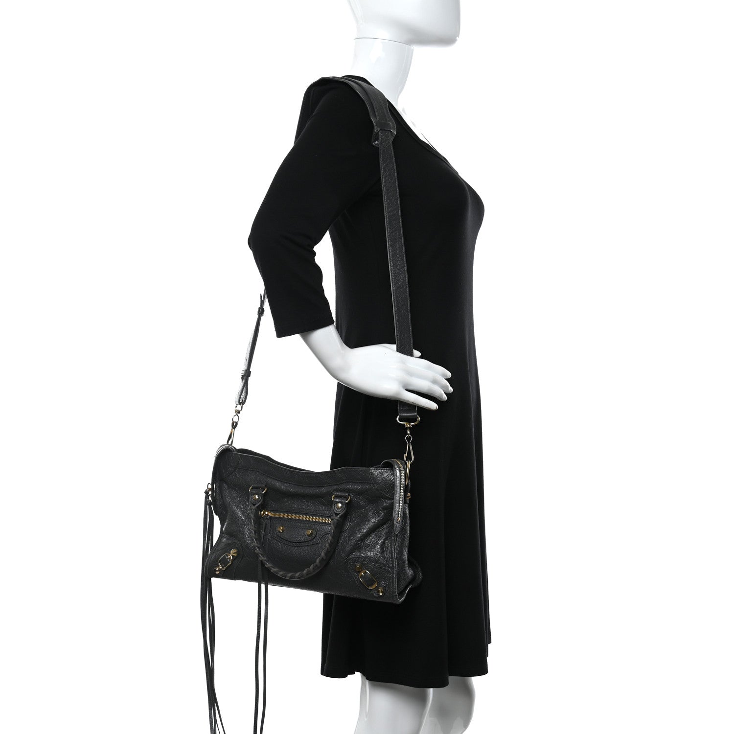 Balenciaga Agneau Classic Gold Hardware S City Gris Fossile 2 of 11