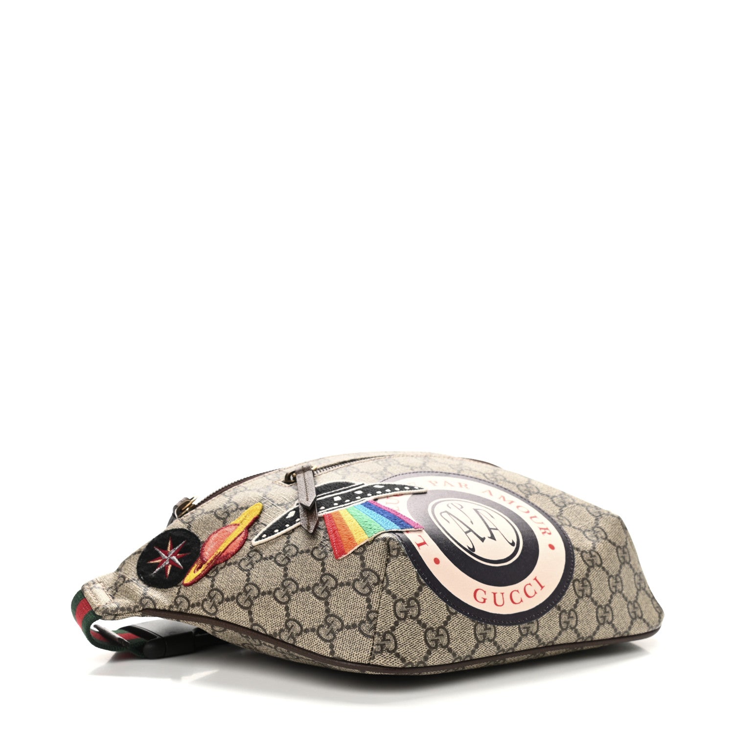 Gucci GG Supreme Monogram Courrier Belt Bag Beige New Acero 4 of 9