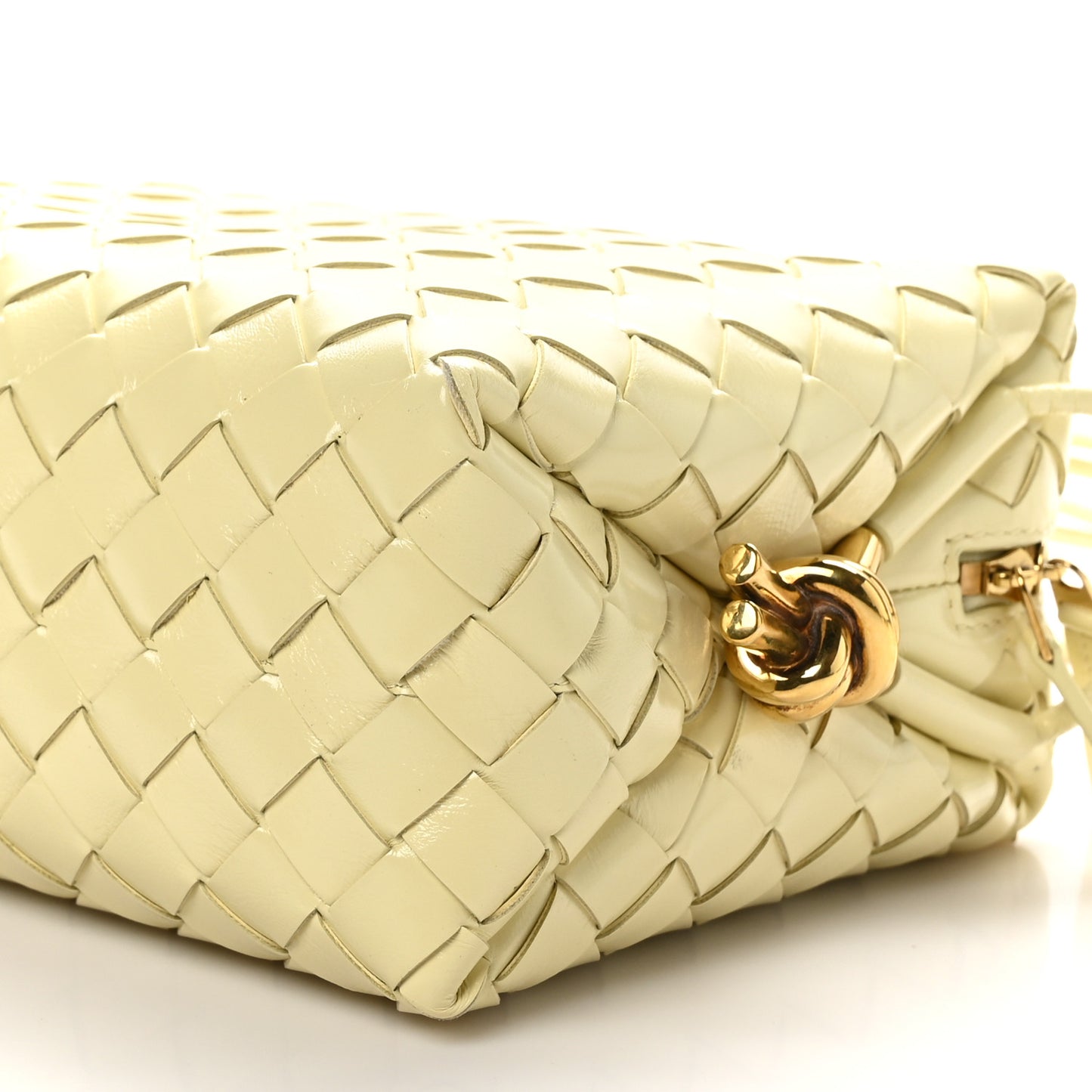 Nappa Intrecciato Small Loop Camera Bag Ice Cream