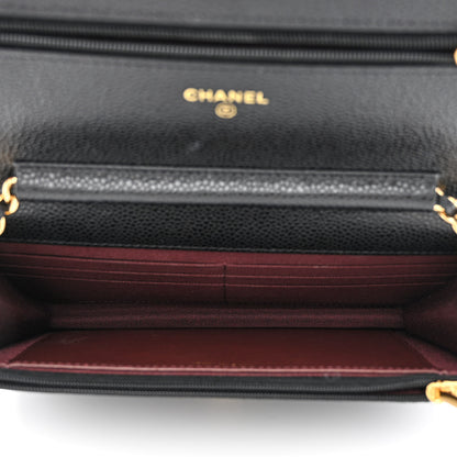 Chanel Caviar Quilted Wallet on Chain WOC Black 5 of 11