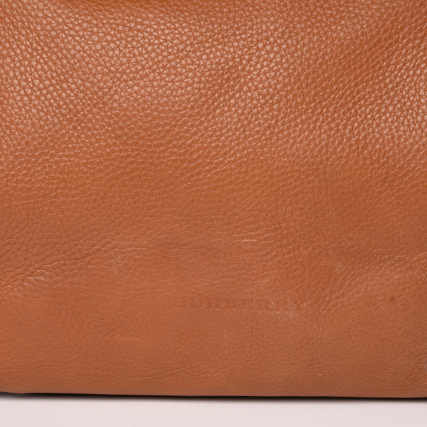 Grainy Calfskin House Check Medium Maidstone Tan