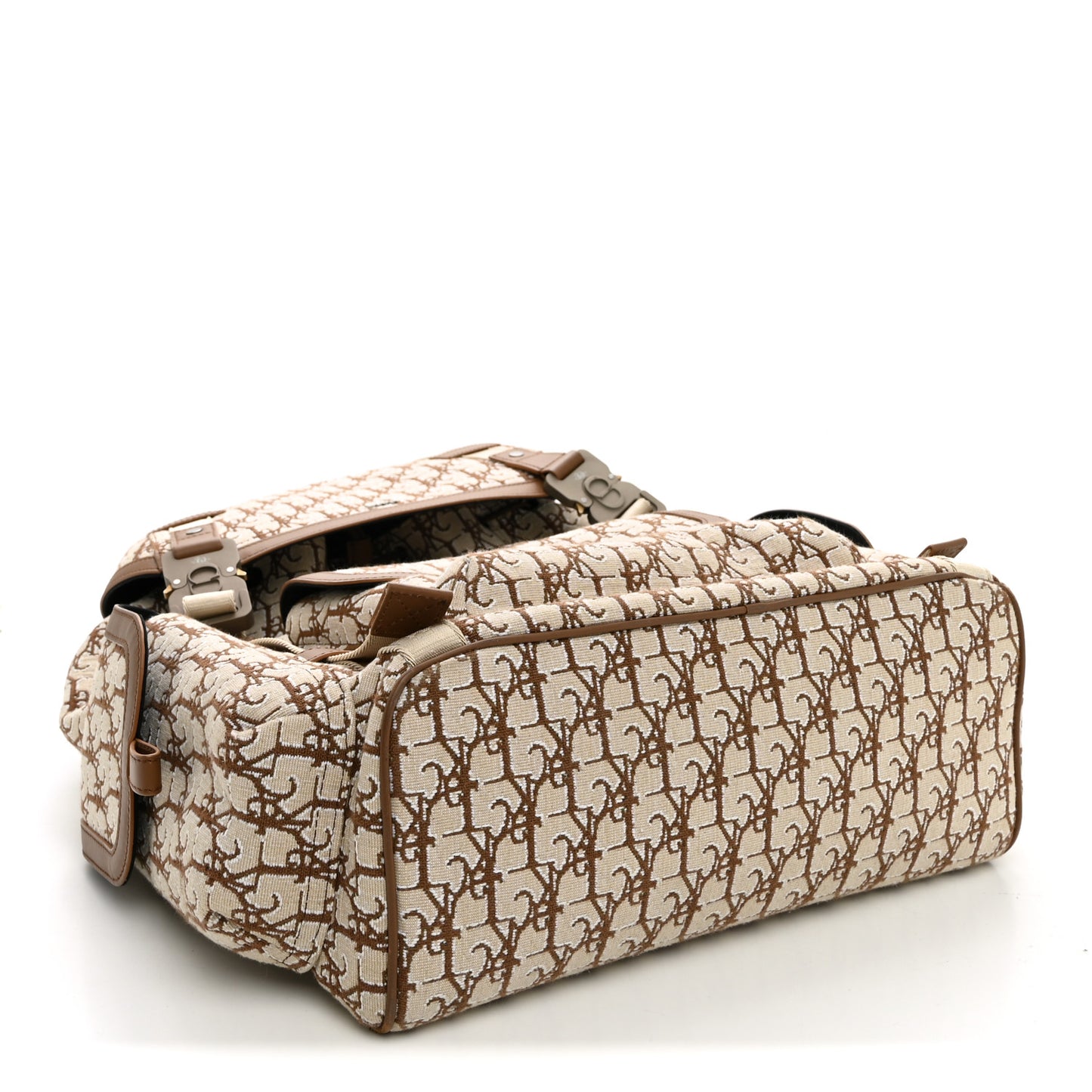 X CACTUS JACK Calfskin Hit The Road Logo Backpack Beige